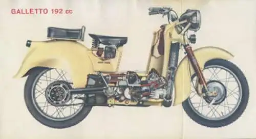 Moto Guzzi Galletto 192 ccm Prospekt 4.1960