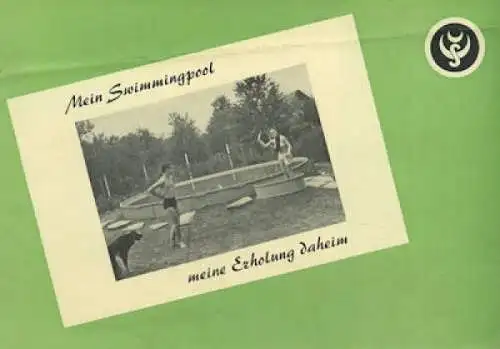 Schweikert Schwimmingpool Prospekt 1960er Jahre