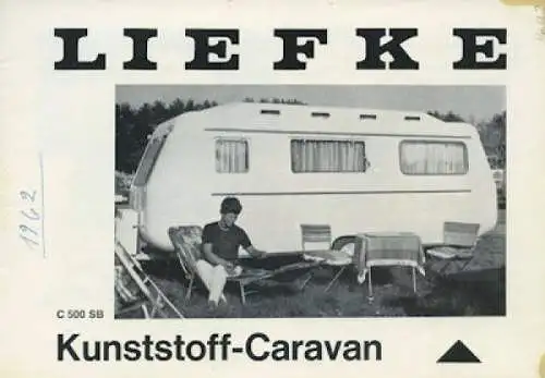 Liefke Kunststoff Wohnwagen Prospekt ca. 1962