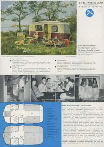 Eriba Wohnwagen Programm 1960er Jahre