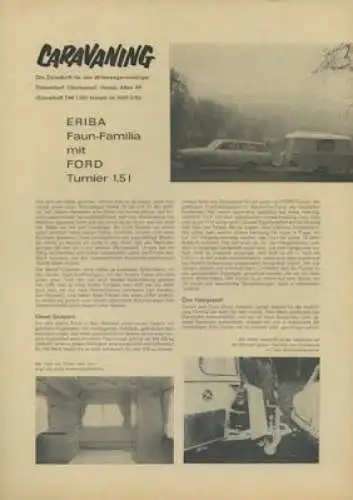 Eriba Wohnwagen Faun-Familia Test 1962