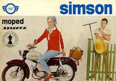 Simson Moped Spatz SR 4-1 Prospekt 1965