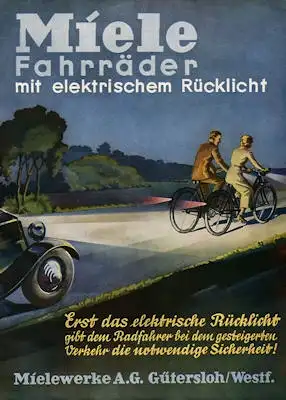 Miele mit elektrischem Rücklicht Prospekt 4.1937