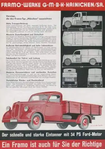 Framo HT 1200 München Prospekt 1938