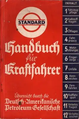 Standard Handbuch für Kraftfahrer Sommer 1935