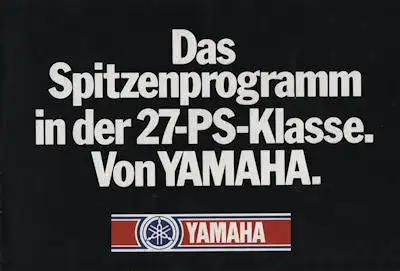 Yamaha 27 PS Klasse Prospekt 1980