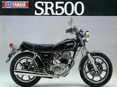 Yamaha SR 500 Prospekt 1982