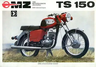 MZ TS 150 Prospekt 1975