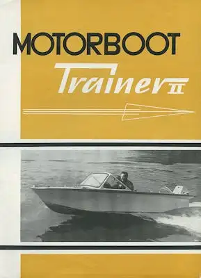 Motorboot Trainer II Prospekt 1972