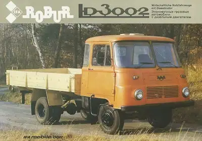 Robur LD 3002 Pritsche Prospekt 1983