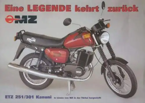 MZ ETZ 251/301 Kanuni Prospekt 1990er Jahre