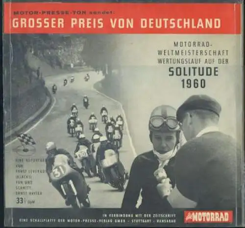 Schallplatte GP von Deutschland Solitude 1960