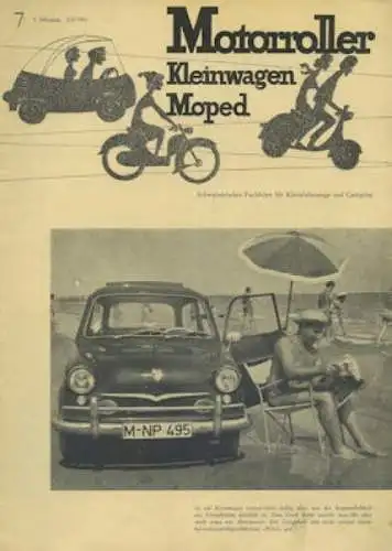 Motorroller Kleinwagen Moped 1961 Heft 7