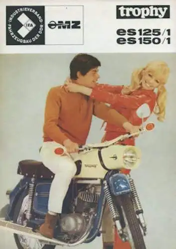 MZ ES 125/1 150/1 Prospekt 1972 sp