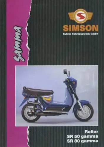 Simson SR 50 / 80 Gamma Prospekt 1990er Jahre