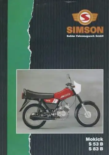 Simson S 53 B / S 83 B Prospekt 1990er Jahre