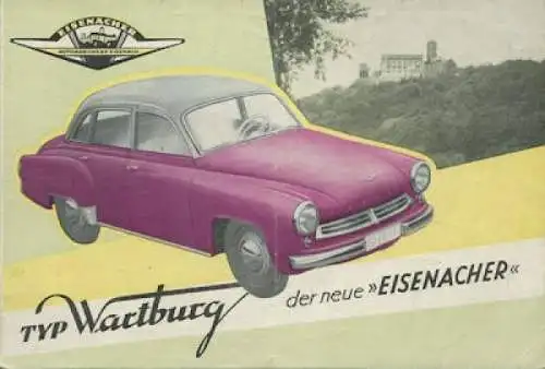 Wartburg 311 Prospekt 1956