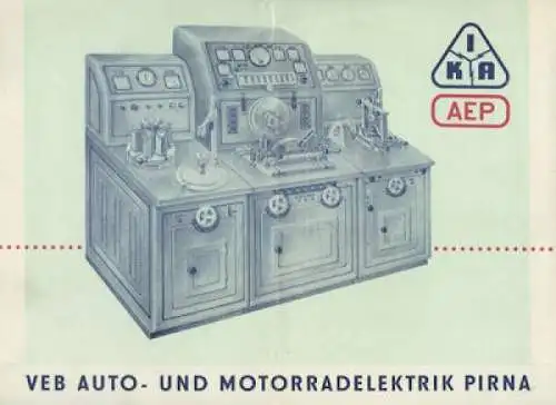 IKA Universal-Prüfstand Typ LMP/Z Prospekt 1957