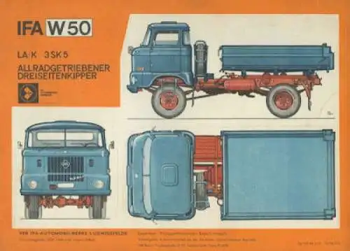 IFA W 50 LA/K 3 SK 5 Prospekt 1971