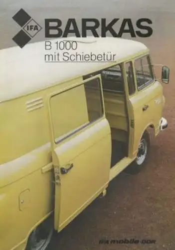 Barkas B 1000 Prospekt 1987