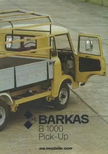 Barkas B 1000 Pick-Up Prospekt 1985 nl