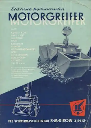 SM Kirow Motorgreifer Prospekt 1956