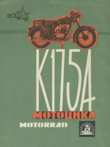 Kowrowez 175 A Motorrad Prospekt 1960er Jahre