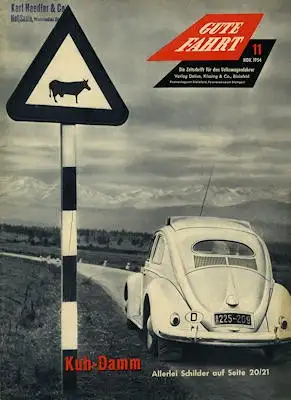 VW Gute Fahrt Heft 11 1954