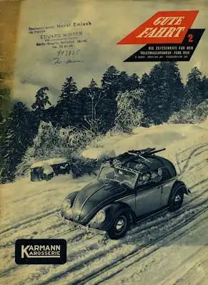 VW Gute Fahrt Heft 2 1952