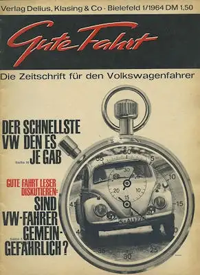 VW Gute Fahrt 1964 Heft 1