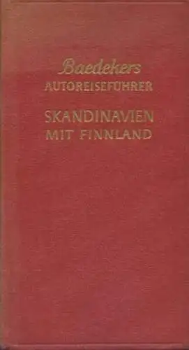 Baedekers Autoführer Skandinavien und Finnland 1959