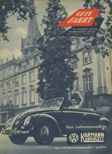 VW Gute Fahrt Heft 9 1952