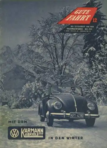 VW Gute Fahrt Heft 12 1952