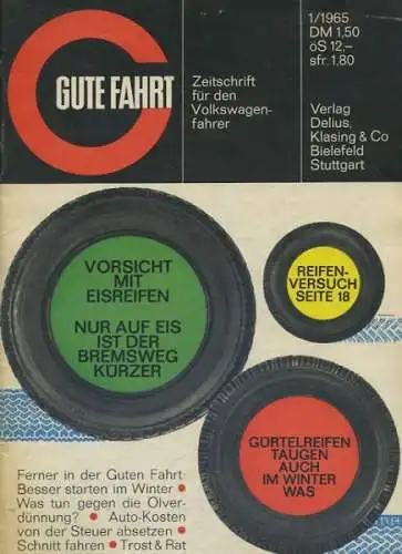 VW Gute Fahrt 1965 Heft 1