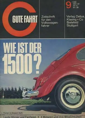 VW Gute Fahrt 1966 Heft 9