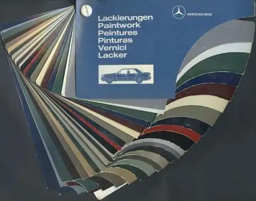 Mercedes-Benz Farben und Metallic-Farben 1980er Jahre