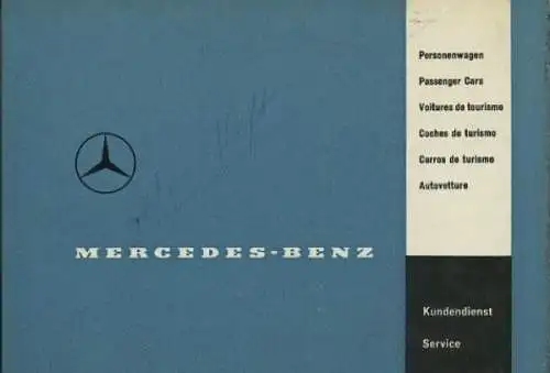 Mercedes-Benz 220 b Kundendienst-Service 1961