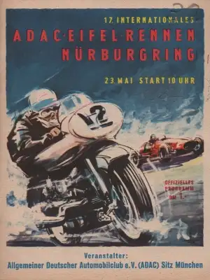 Programm Nürburgring 23.5.1954