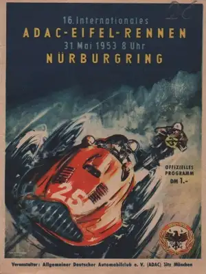 Programm Nürburgring 31.5.1953