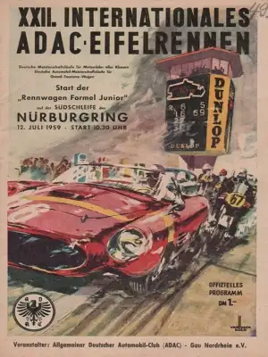 Programm Nürburgring 12.7.1959