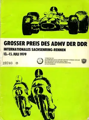 Programm Int. Sachsenringrennen 13.7.1979