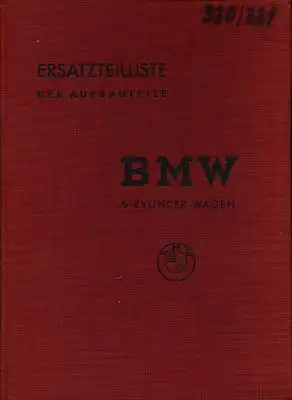 BMW 320 / 321 Ersatzteilliste ca. 1939