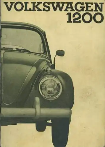 VW Käfer 1200 Bedienungsanleitung 8.1963