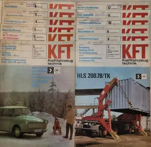 Kraftfahrzeugtechnik KFT 1975 Heft 1-12