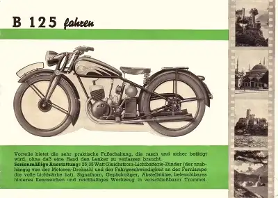 Triumph B 125 Prospekt 1939