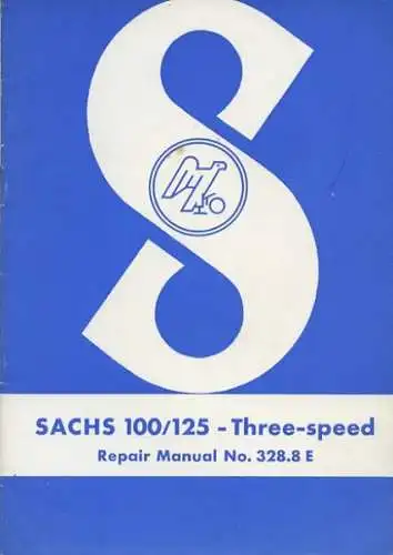 Sachs 100 / 125 3-Gang Reparaturanleitung ca. 1960 e