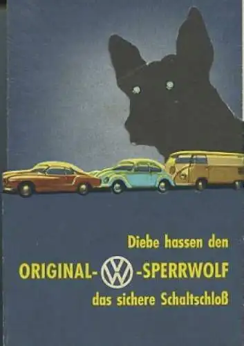 VW Sperrwolf Prospekt ca. 1962