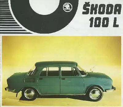 Skoda 100 L Prospekt ca. 1971