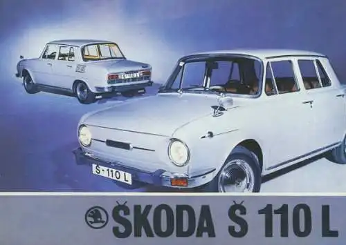 Skoda S 100 L Prospekt 1970er Jahre