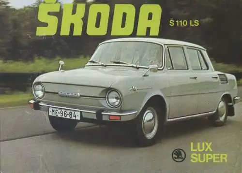 Skoda S 110 LS Prospekt ca. 1972